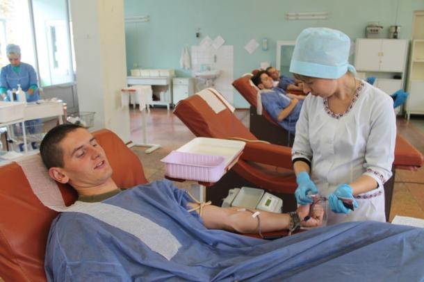 Особовий склад факультету Нацгвардії прийняв участь у благодійній акції «Здав кров – подарував життя»